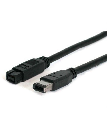 StarTech.com 6 ft 1394b Firewire Cable 9-6 Pin M-M 1.8m Zwart