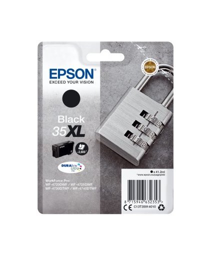 Epson Singlepack Black 35XL DURABrite Ultra Ink inktcartridge