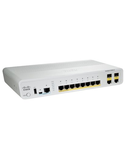Cisco Catalyst 2960-C Managed L2 Fast Ethernet (10/100) Power over Ethernet (PoE) Wit