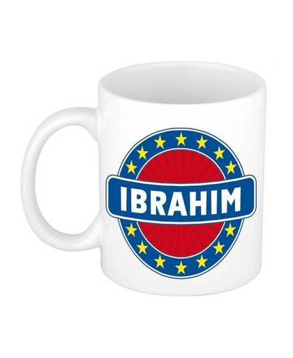 Ibrahim naam koffie mok / beker 300 ml - namen mokken