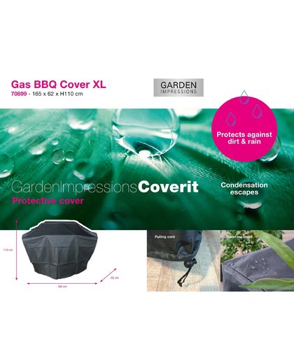 Garden Impressions - Coverit Gas BBQ hoes XL165/85x62xH110
