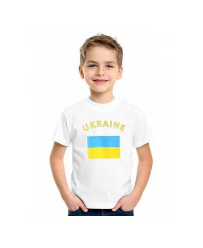 Kinder t-shirt vlag oekraine 158-164 (xl)