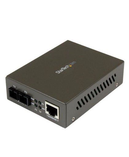 StarTech.com 1000 Mbit/s Gigabit Multi-Mode Ethernet Glasvezel Converter SC 550m