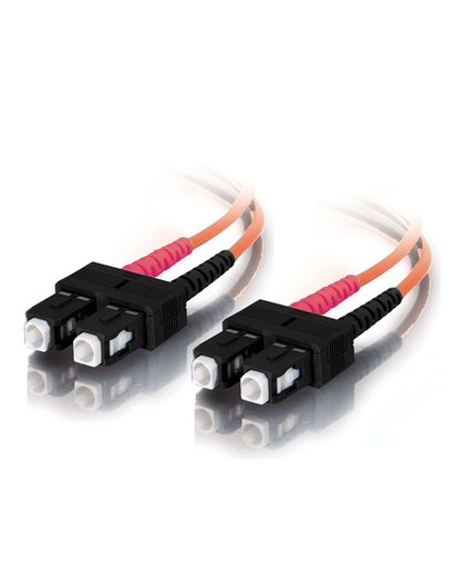 C2G 85478 20m SC SC OFNR Oranje Glasvezel kabel