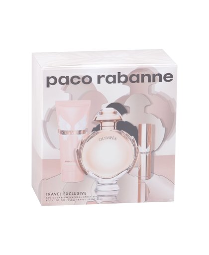 Paco Rabanne - Olympea 80ml Eau De Parfum + 10ml Eau De Parfum + 75ml Bodylotion Eau De Parfum - Giftset
