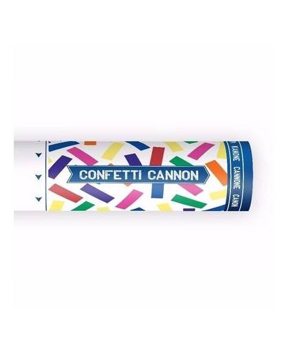 10x confetti kanon kleuren mix 20 cm - confetti shooter / party popper
