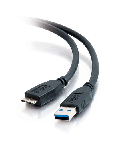 C2G 81685 USB-kabel 3 m USB A Micro-USB B Mannelijk Zwart