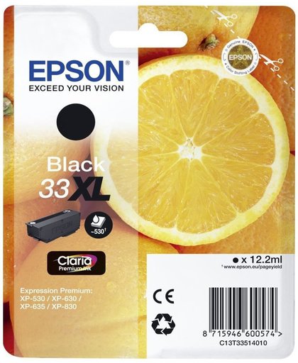 Epson Singlepack Black 33XL Claria Premium Ink inktcartridge