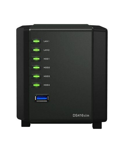 Synology DiskStation DS416slim Ethernet LAN Zwart