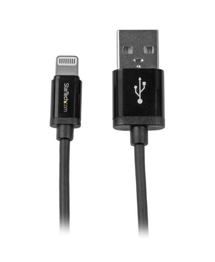 StarTech.com 30cm korte zwarte Apple 8-pins Lightning connector naar voor iPhone / iPod / iPad USB-kabel
