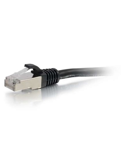 C2G Cat6a SSTP 0.3m netwerkkabel 0,3 m S/FTP (S-STP) Zwart