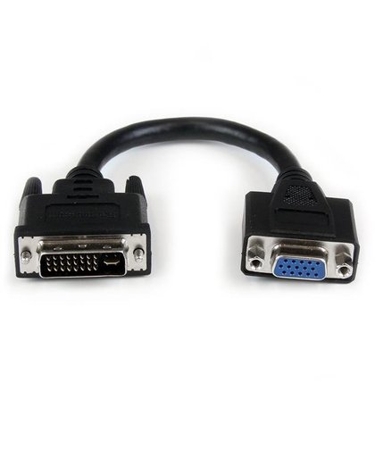 StarTech.com 20cm DVI naar VGA Verloopkabel DVI-I Mannetje naar VGA Vrouwtje kabeladapter/verloopstukje