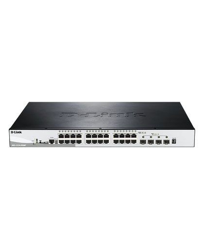 D-Link DGS-1510-28XMP netwerk-switch Managed L2/L3 Gigabit Ethernet (10/100/1000) Zwart, Grijs Power over Ethernet (PoE)