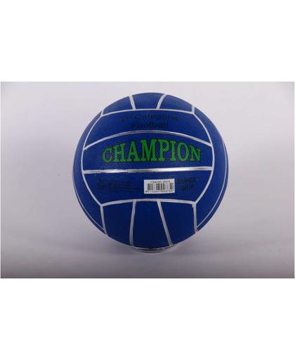 Rubberen Straatvoetbal Champion Donker blauw maat 5 380 - 420 gram