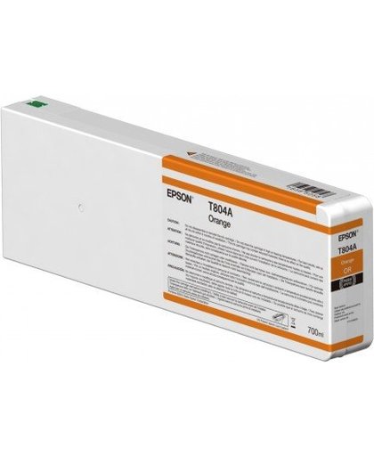 Epson T804A00 700ml Oranje inktcartridge