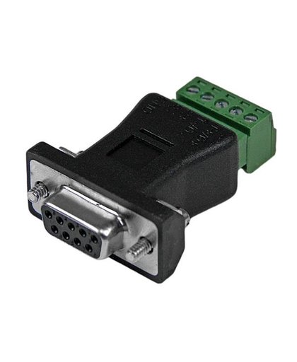 StarTech.com RS422 RS485 Serial DB9 -> Terminal Block Adapter kabeladapter/verloopstukje Zwart