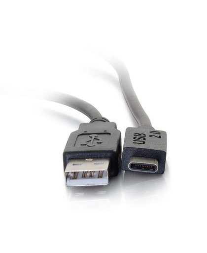 C2G 3m, USB2.0-C/USB2.0-A USB-kabel USB C USB A Mannelijk Zwart