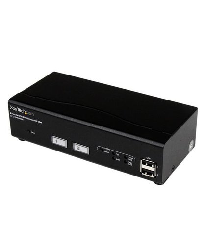 StarTech.com 2-poorts USB DVI KVM-schakelaar met DDM-snelschakeltechnologie en kabels