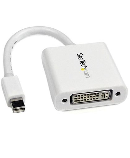 StarTech.com Mini DisplayPort naar DVI Video Adapter Converter Wit kabeladapter/verloopstukje
