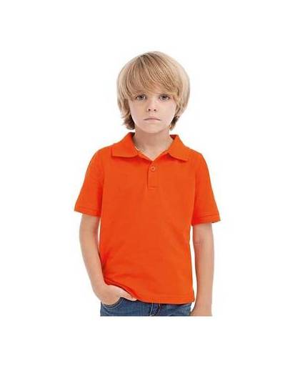 Oranje kinder poloshirt 140 (10 jaar)