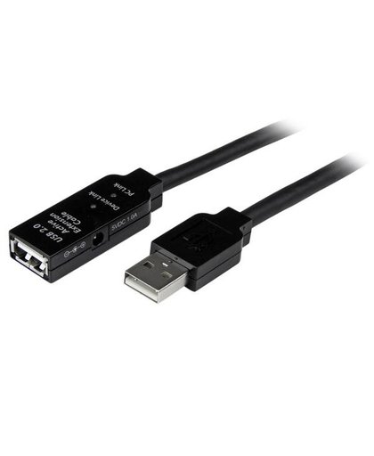 StarTech.com 10m USB 2.0 actieve verlengkabel M/F USB-kabel