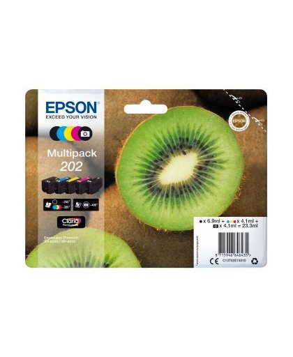 Epson Multipack 5-colours 202 Claria Premium Ink inktcartridge