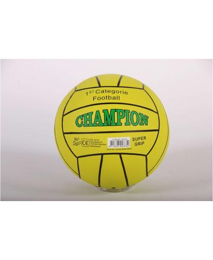 Rubberen Straatvoetbal Champion Lime Groen maat 5 380 - 420 gram