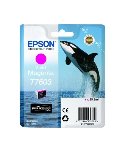 Epson T7603 vivid magenta inktcartridge