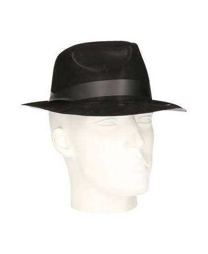 Al capone hoed zwart voor volwassenen