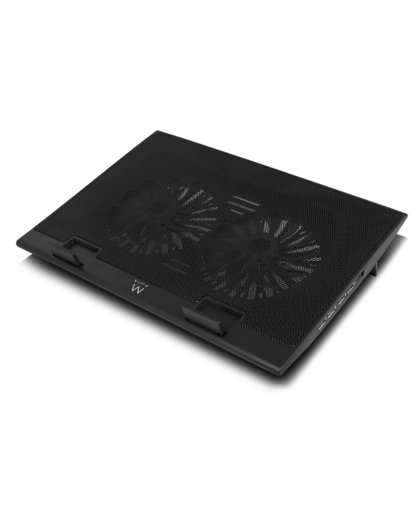 Ewent EW1253 notebook cooling pad 43,2 cm (17") Zwart