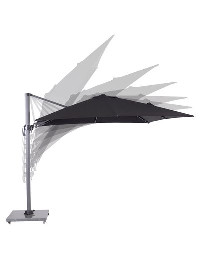 Garden Impressions - Hawaii parasol 300x300 carbon zwart/ zwart