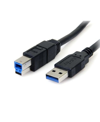 StarTech.com USB3SAB10BK USB-kabel 3,05 m USB A USB B Mannelijk Zwart