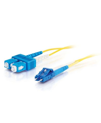 C2G 85592 15m LC SC OFNR Geel Glasvezel kabel