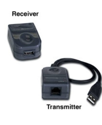 C2G USB Superbooster Extender USB A RJ45 Zwart kabeladapter/verloopstukje
