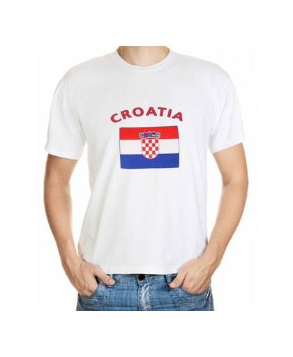 Wit t-shirt kroatie heren 2xl