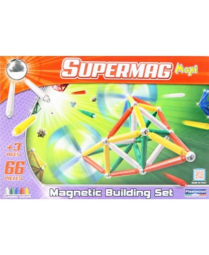 Magnetische Bouwset Plastwood Supermag 66 Delig