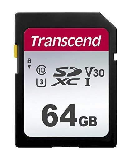Transcend 64GB, UHS-I, SD 64GB SD UHS-I Klasse 10 flashgeheugen