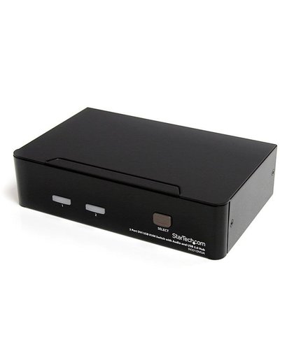 StarTech.com 2-poort DVI USB met Audio en USB 2.0-hub KVM-switch