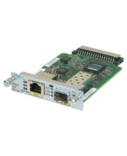 Cisco EHWIC-1GE-SFP-CU= Intern Ethernet/Fiber netwerkkaart & -adapter