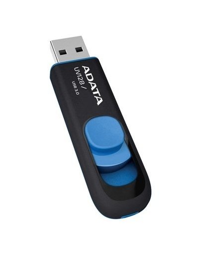 ADATA DashDrive UV128 16GB 16GB USB 3.0 Zwart, Blauw USB flash drive