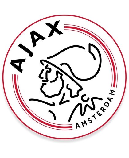 AJAX Deurmat ajax rood/wit 80x80 cm