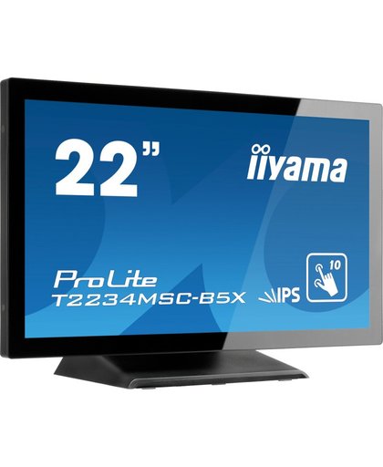 iiyama ProLite T2234MSC-B5X touch screen-monitor 54,6 cm (21.5") 1920 x 1080 Pixels Zwart Multi-touch