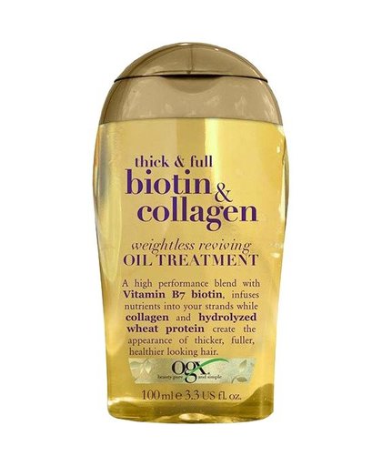Thick & Full Biotin & Collagen weightless reviving oil treatment, 100 ml