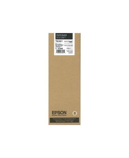 Epson inktpatroon Photo Black T636100 UltraChrome HDR 700 ml inktcartridge