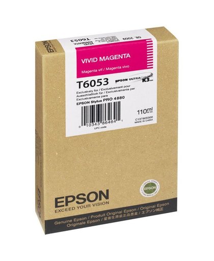 Epson inktpatroon Vivid Magenta T605300 inktcartridge
