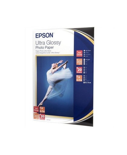 Epson Ultra Glossy Photo Paper - 10x15cm - 20 Vellen pak fotopapier