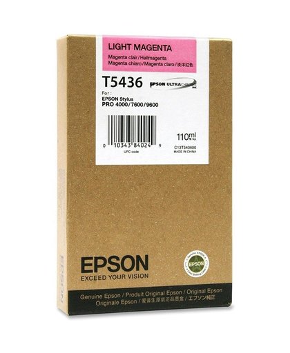 Epson inktpatroon Light Magenta T543600 inktcartridge