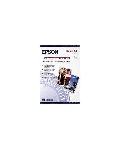 Epson Premium Semigloss Photo Paper, DIN A3+, 250g/m², 20 Vel pak fotopapier