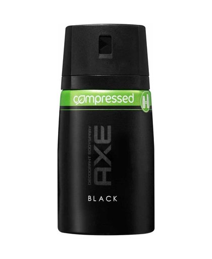 Black compressed deodorant bodyspray, 100 ml