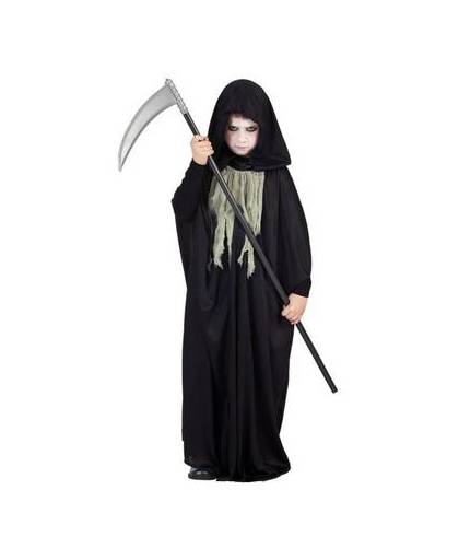 Zwarte halloween cape voor kinderen 7-9 jaar